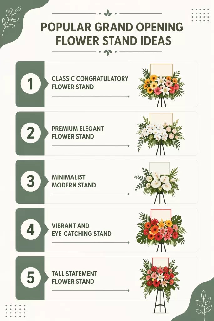 Popular Grand Opening Flower Stand Ideas To Impress Others